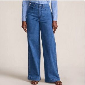 Lands’ End Wide Leg Stretch Recover Jeans